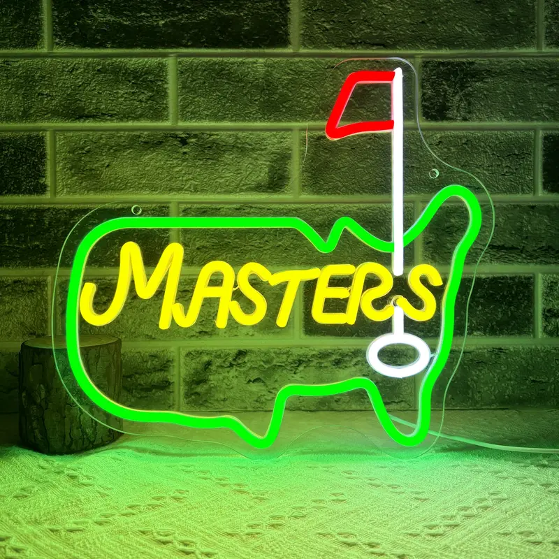 LED Neon Sign, USB Wall Hanging Golf Art Neon Sign, Neon Sign for Golf Courses, A Gift for Golf Enthusiasts, LED Decoration