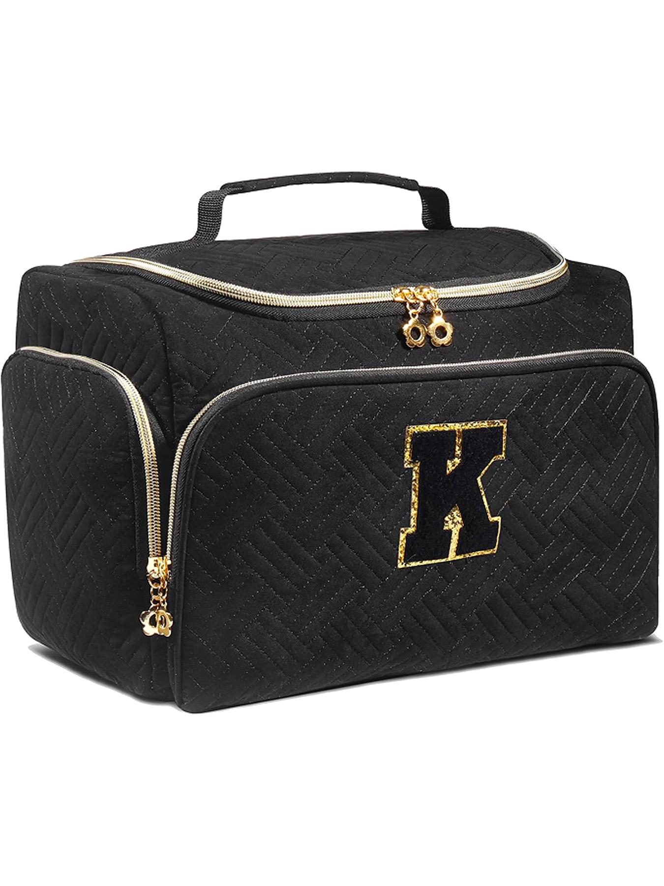 Large Wide-Open Travel Toiletry Bag, Lightweight Makeup Cosmetics Organizer with Handle, Essential Toiletries Storage for All Seasons, Travel Cosmetic Bags, Cosmetic Pouch