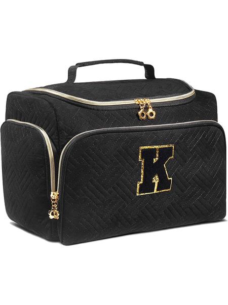 Large Wide-Open Travel Toiletry Bag, Lightweight Makeup Cosmetics Organizer with Handle, Essential Toiletries Storage for All Seasons, Travel Cosmetic Bags, Cosmetic Pouch