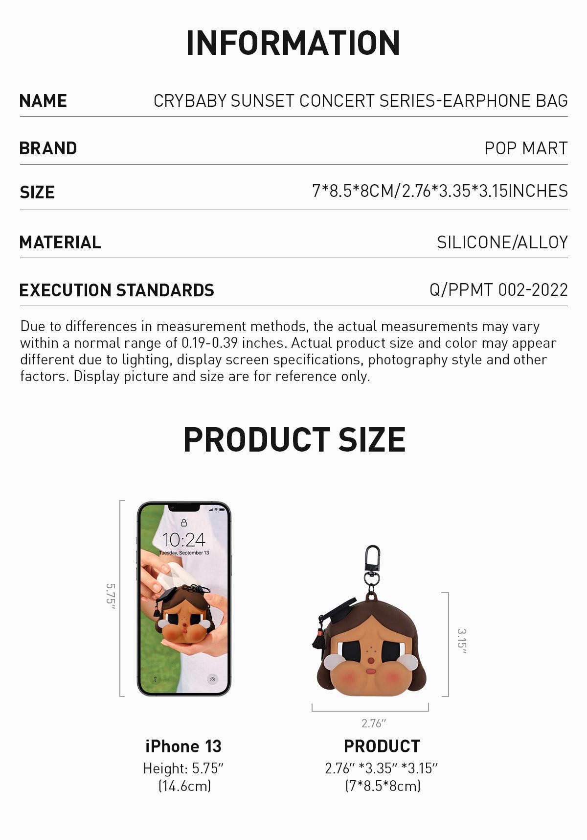 POP MART CRYBABY Sunset Concert Series-Earphone Bag fs