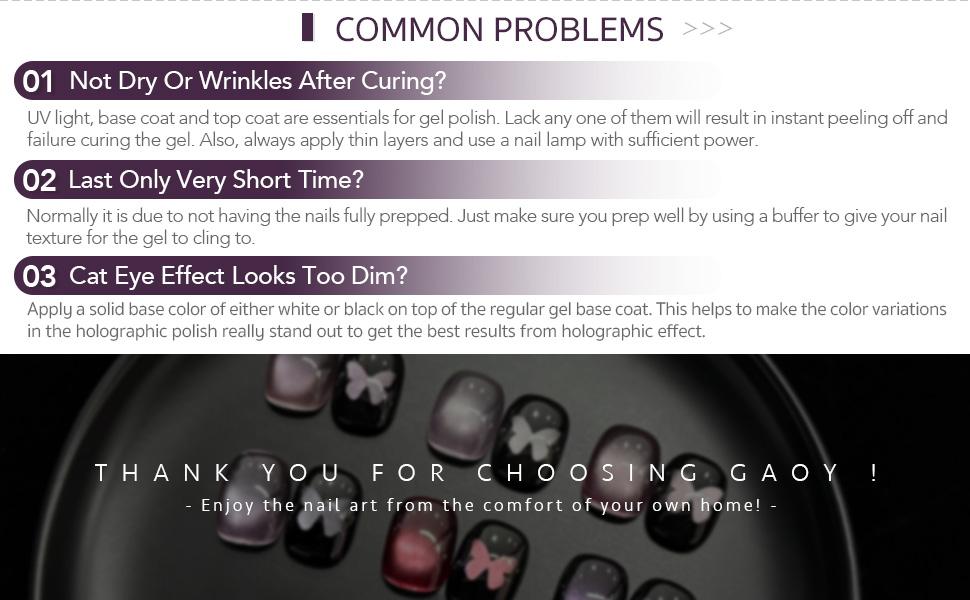 GAOY Violet Flame Purple Cat Eye Gel Polish Set, 6 Cosmic Violet Shades with Magnetic Glitter Effec, Galactic Glitter Gel for Mystic Nail Art