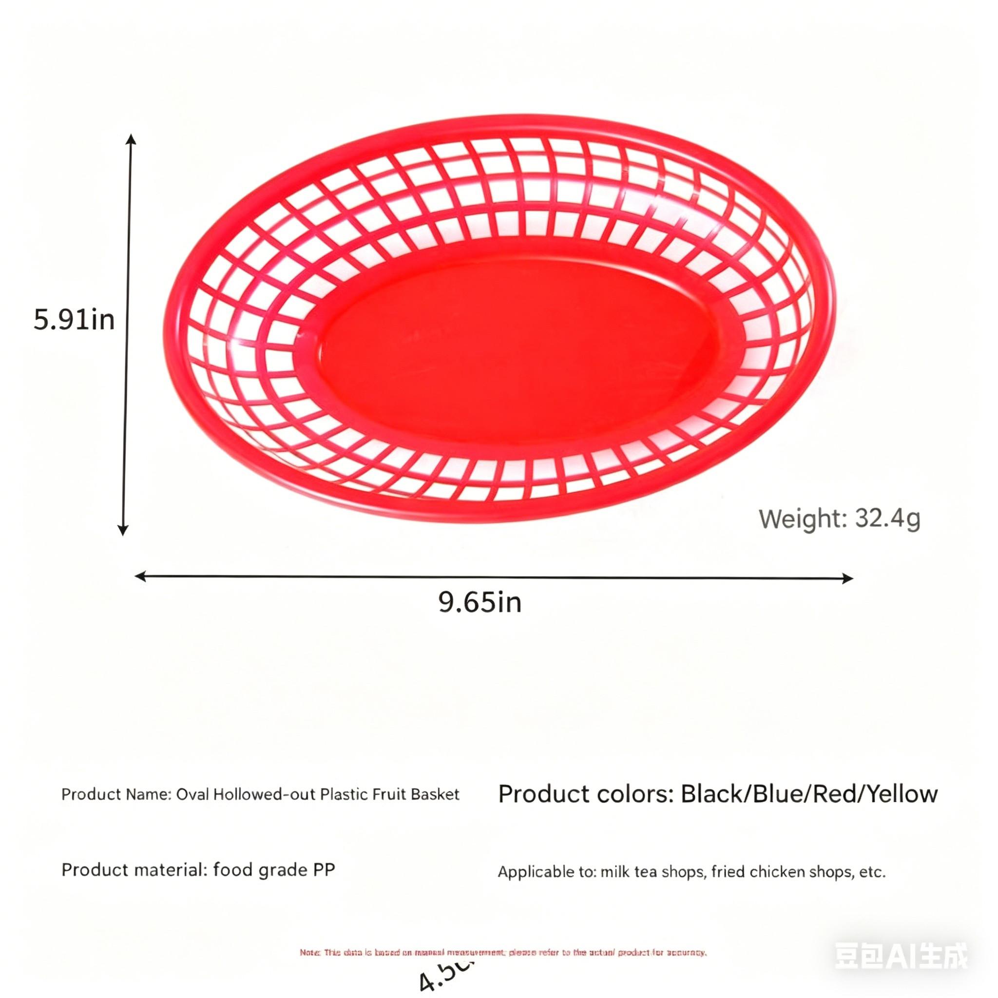Outdoor Recommended Cross-Border Plastic French Fry Basket Burger Tray ...