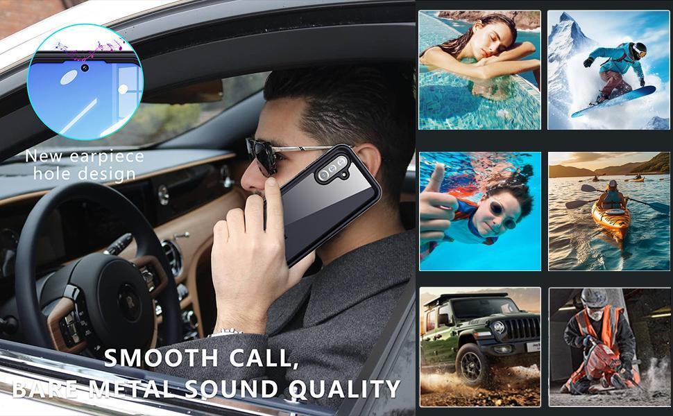 for Moto G 5G 2025 Case Waterproof, Built-in Screen Protector, Rugged Full Body Dustproof Shockproof Protective Cover for Moto G 5G, Black