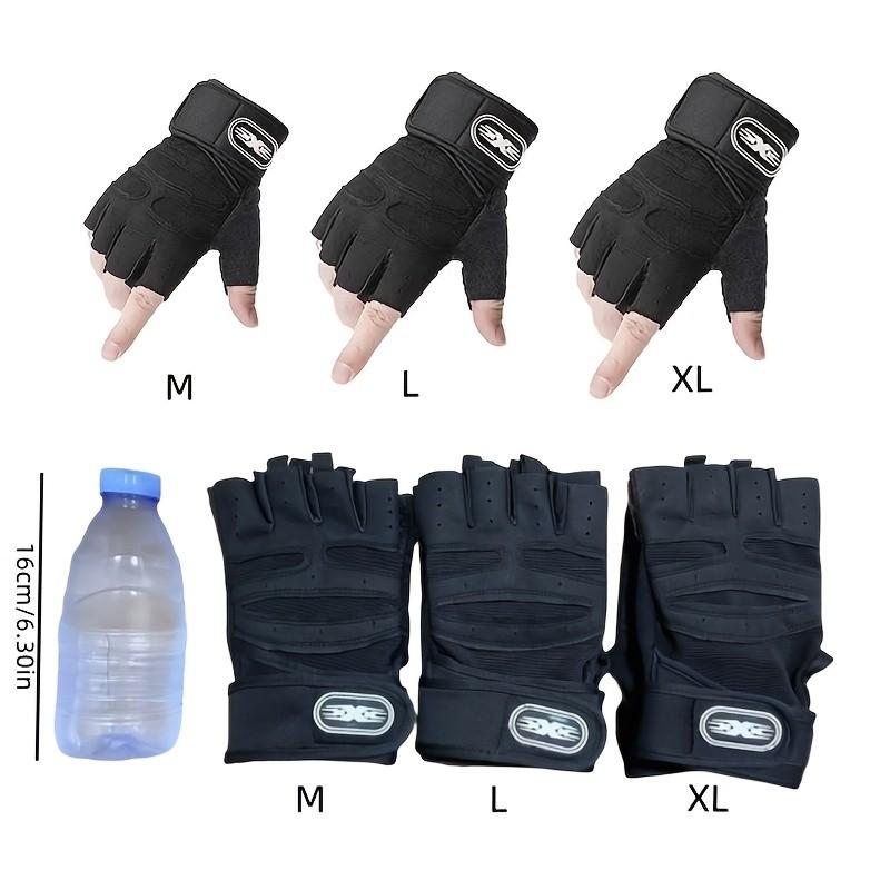 Men's and Women's Fitness Weightlifting Wristband Gloves, Ideal for Gym Exercise Training, Comfortable and Durable Design
