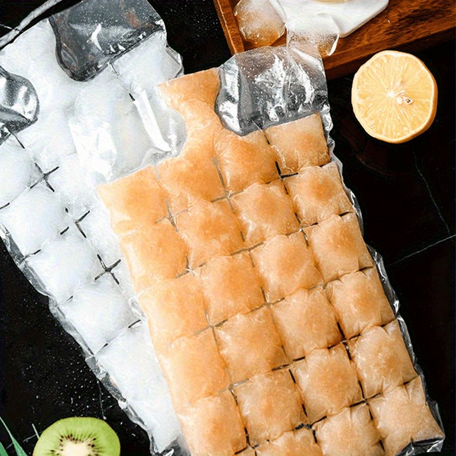 10pcs / 50pcs Disposable Ice Cube Bags, Ice Mold Trays, Ice Trays, Self-Sealing Freezer Bags, Outdoor Kitchen Utensils