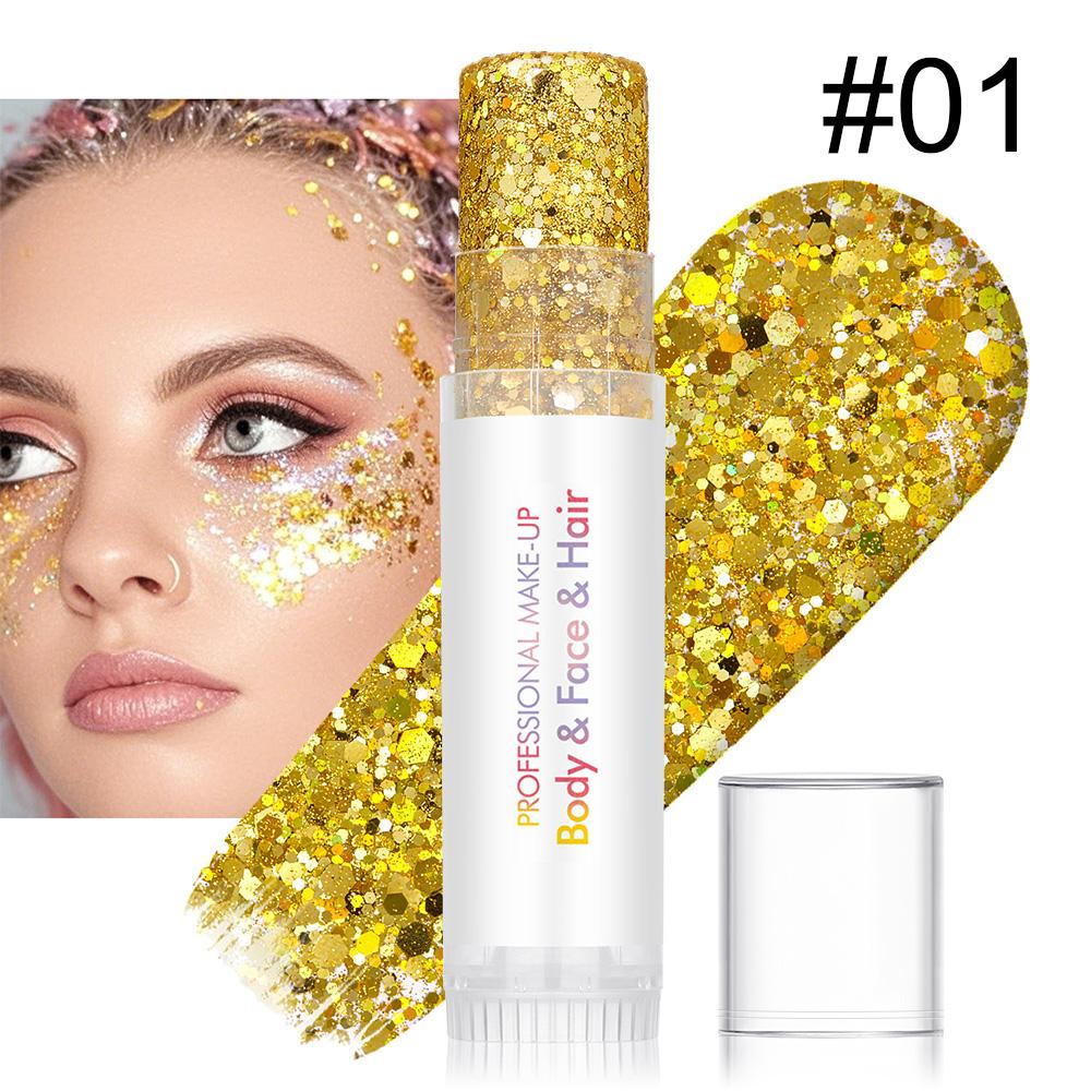 Single Pack Diaoni Magic Party Glitter Stick, Long-Lasting Shimmer, Easy Application, Halloween Christmas Party Essential, 5g Dan4734-01