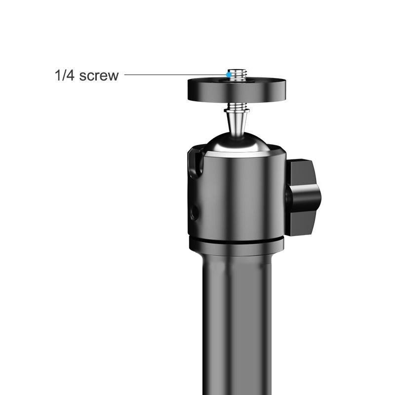 Portable Projector Stand, 120cm Retractable Universal Floor Tripod, Adjustable 1/4 Screw Mount for Cameras & Traveling Devices