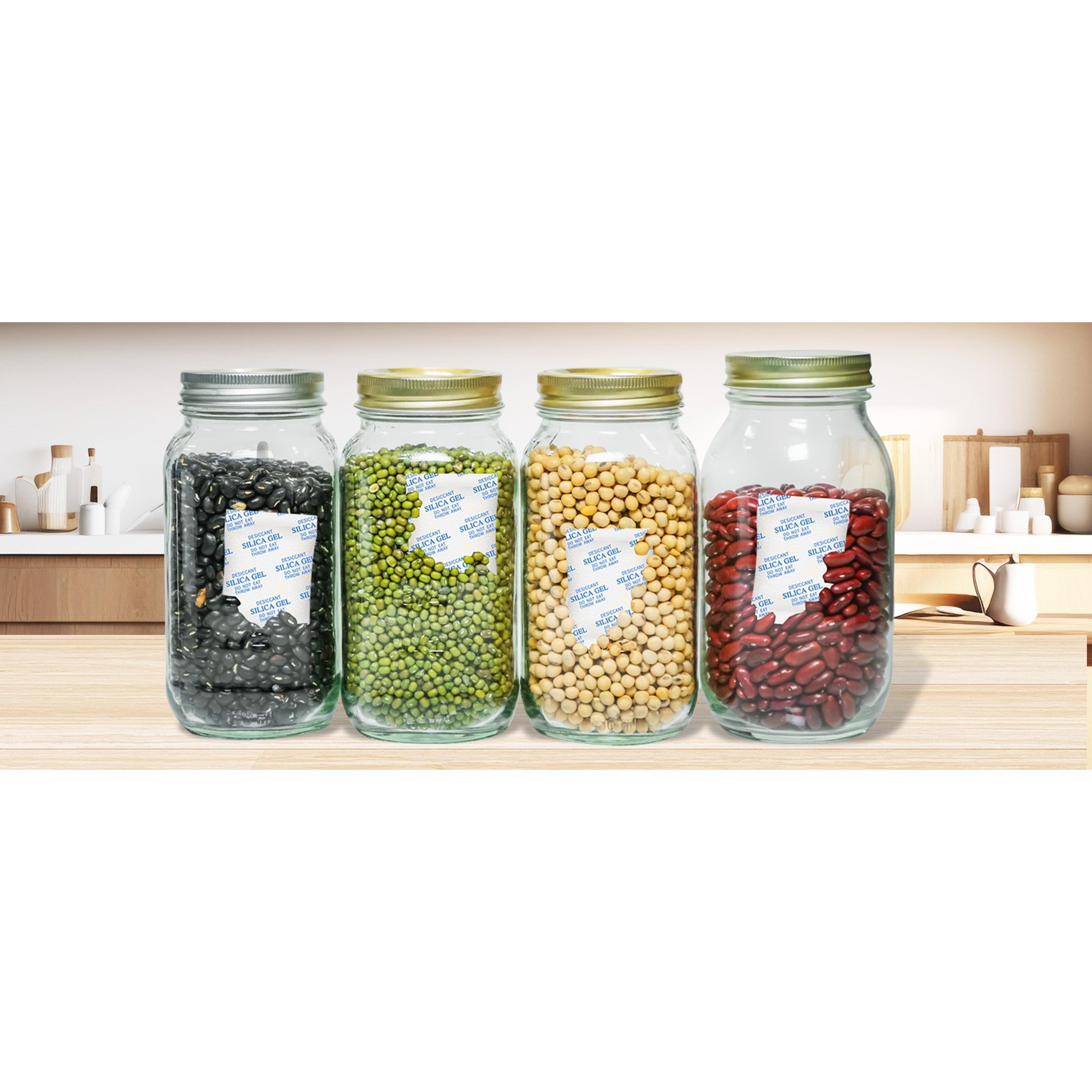 75 Packs 20 Gram Silica Gel Desiccant Packets with Color Indicating - Food Grade Moisture Absorber for Foods, Electronics, Jewelry & Storage, SafeGift