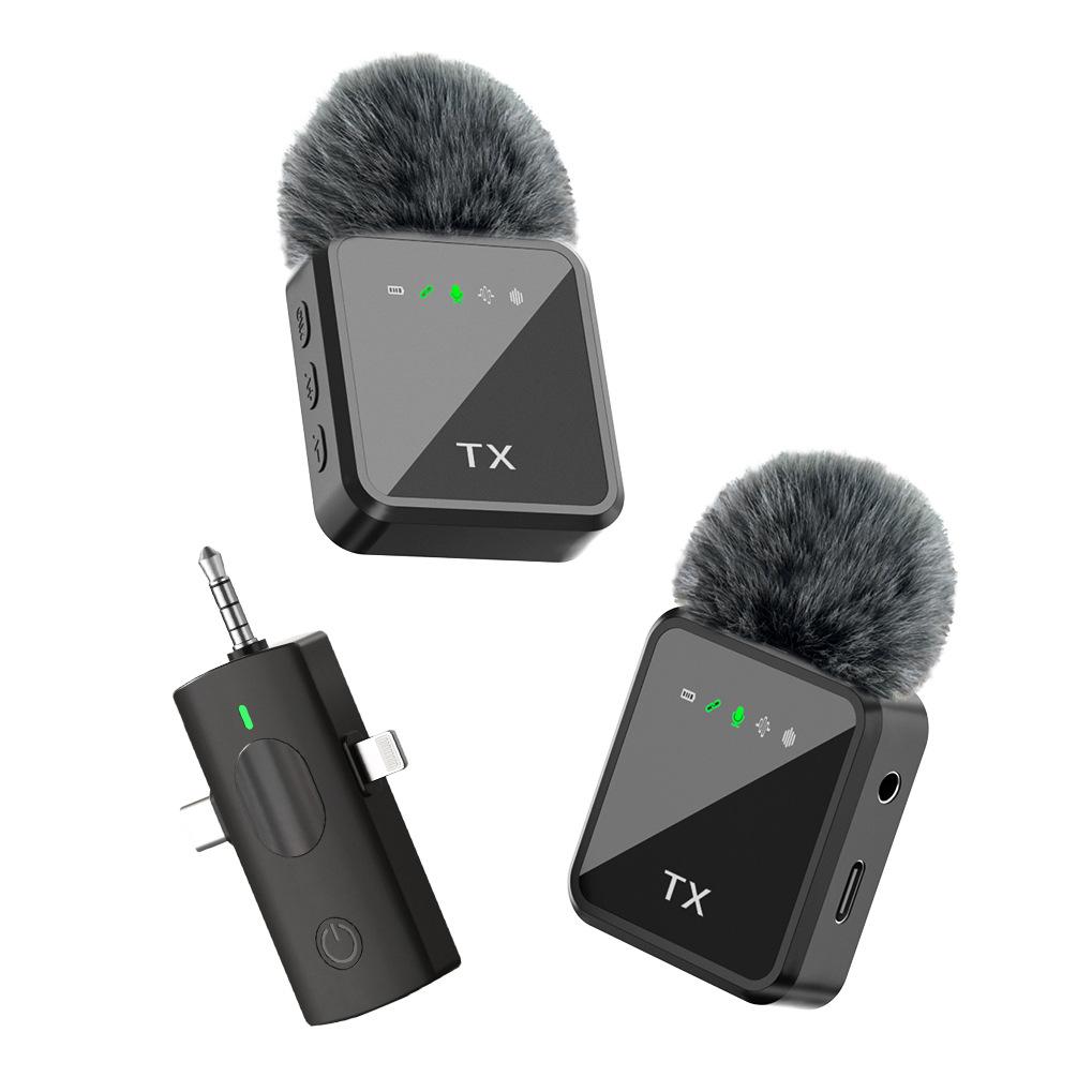 F11 Three-In-One Wireless Lapel Microphone, Short Video Shooting Phone Noise Reduction Live Streaming Mic, Professional Quality Recording