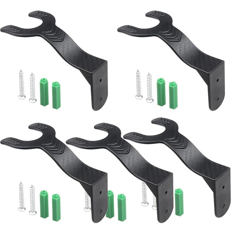 Durable and high-quality five-piece wall hooks - multi-functional kitchen cabinet shelves and motorcycle helmet display stands, sturdy home garage studio storage racks