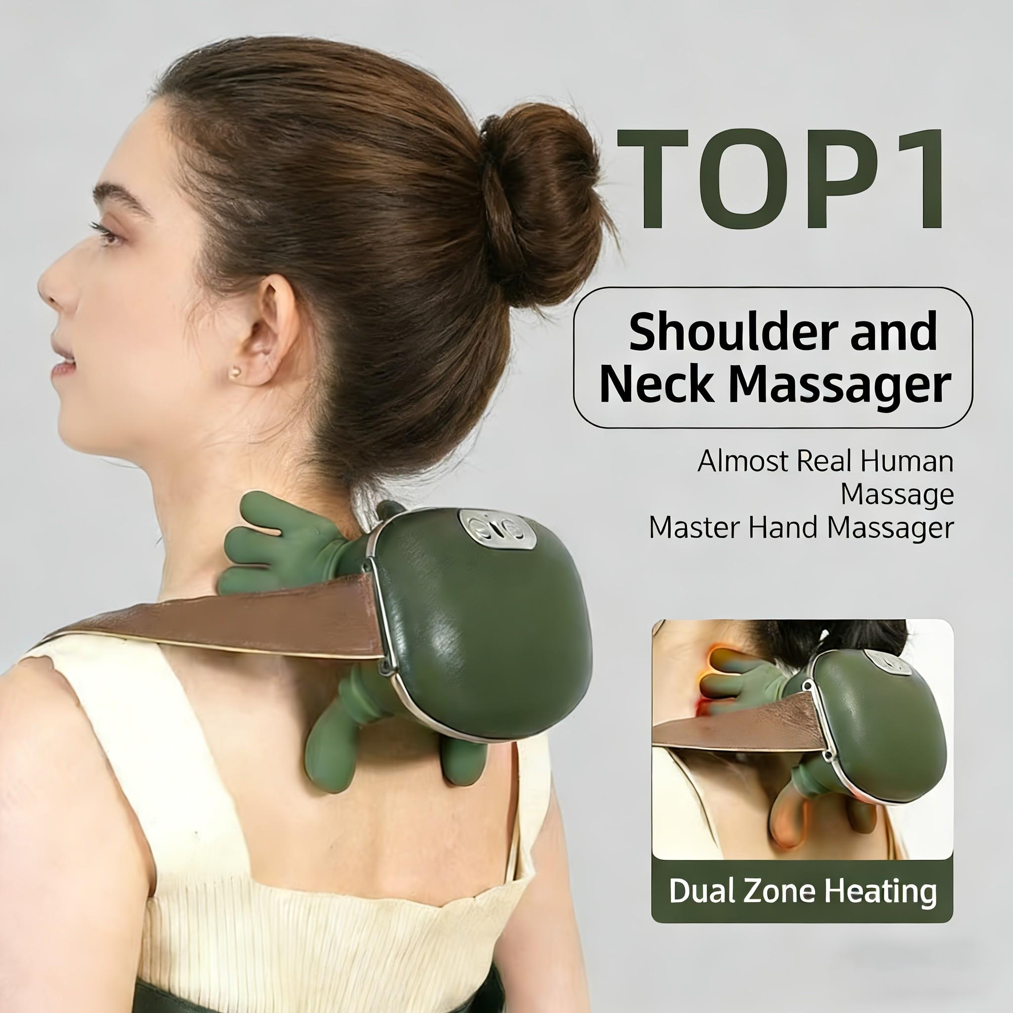 Multifunctional Electric Massage Device, Shoulder Neck Lower Abdomen, Acupressure and Kneading Pillow, Compact Lightweight Portable Massagers, Ideal Gift
