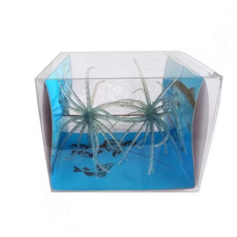 Lure Bait for Black Pits, Realistic Sea Urchin Soft Fishing Lures,  Floating TPR Swimbait with Reflective Stars, Soft Artificial Sea Urchin Lures for Shore, Trout, River, Lake, Saltwater, Slow Sinking & Floating Options for Drop Shot & Finesse Fishing