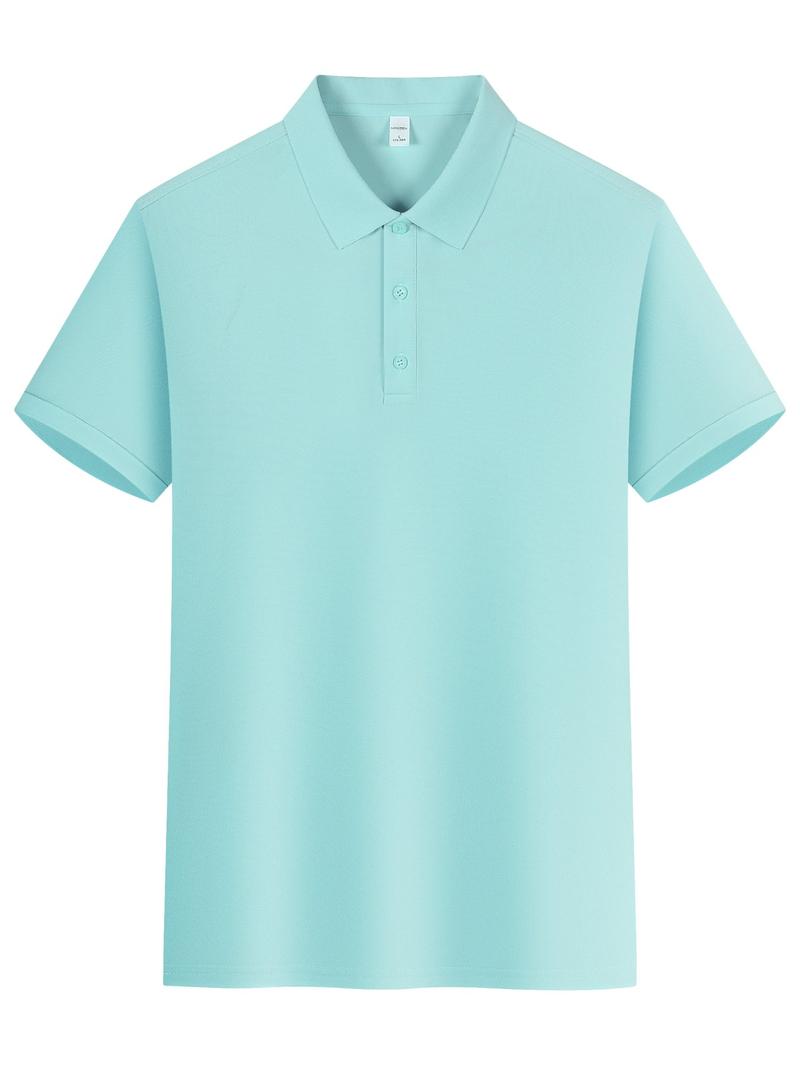 Women's Classic Polo Shirt Short Sleeve T-Shirt, Comfortable Versatile Solid Color Top, Unisex, Perfect for Valentine's Day Work Sports Casual Wear