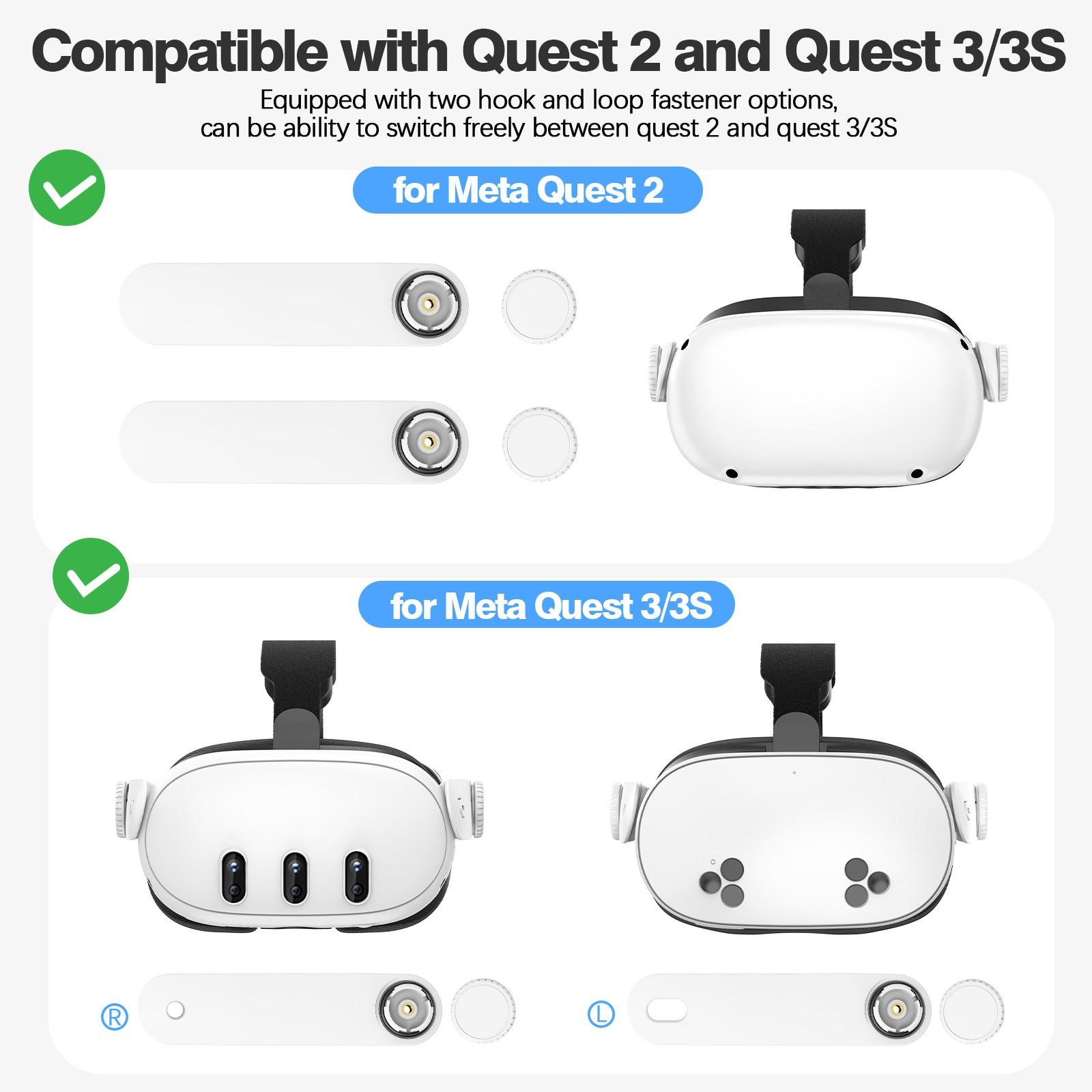 Adjustable Elite Headband for Meta Oculus Quest2/quest 3/quest 3s, Enhances Comfort and VR Immersion, Reduces Facial Pressure, Essential for Long Gaming Sessions