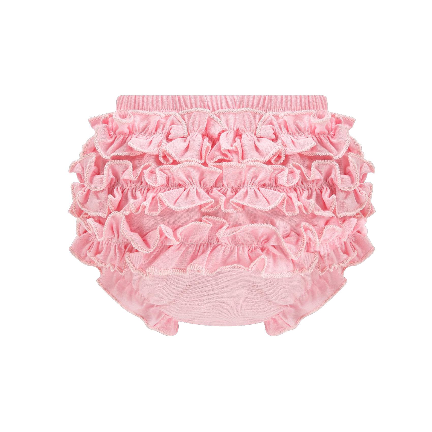 4-Pack Infant Girls Bloomers Underwear Cute Cotton Ruffle Diaper Cover for Baby Girls Toddler Kids Boxer Shorts Panties