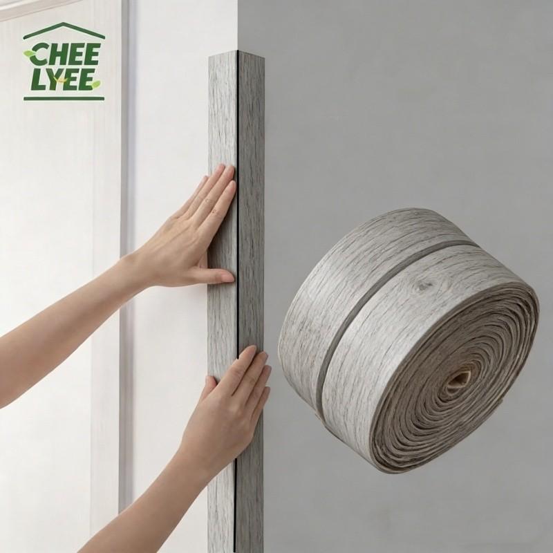 3D Retro Peel and Stick Baseboard, Waterproof Wall Border Decoration, Wall Skirting Board Molding Decoration, Bedroom, Living Room, Kitchen, Bathroom DI