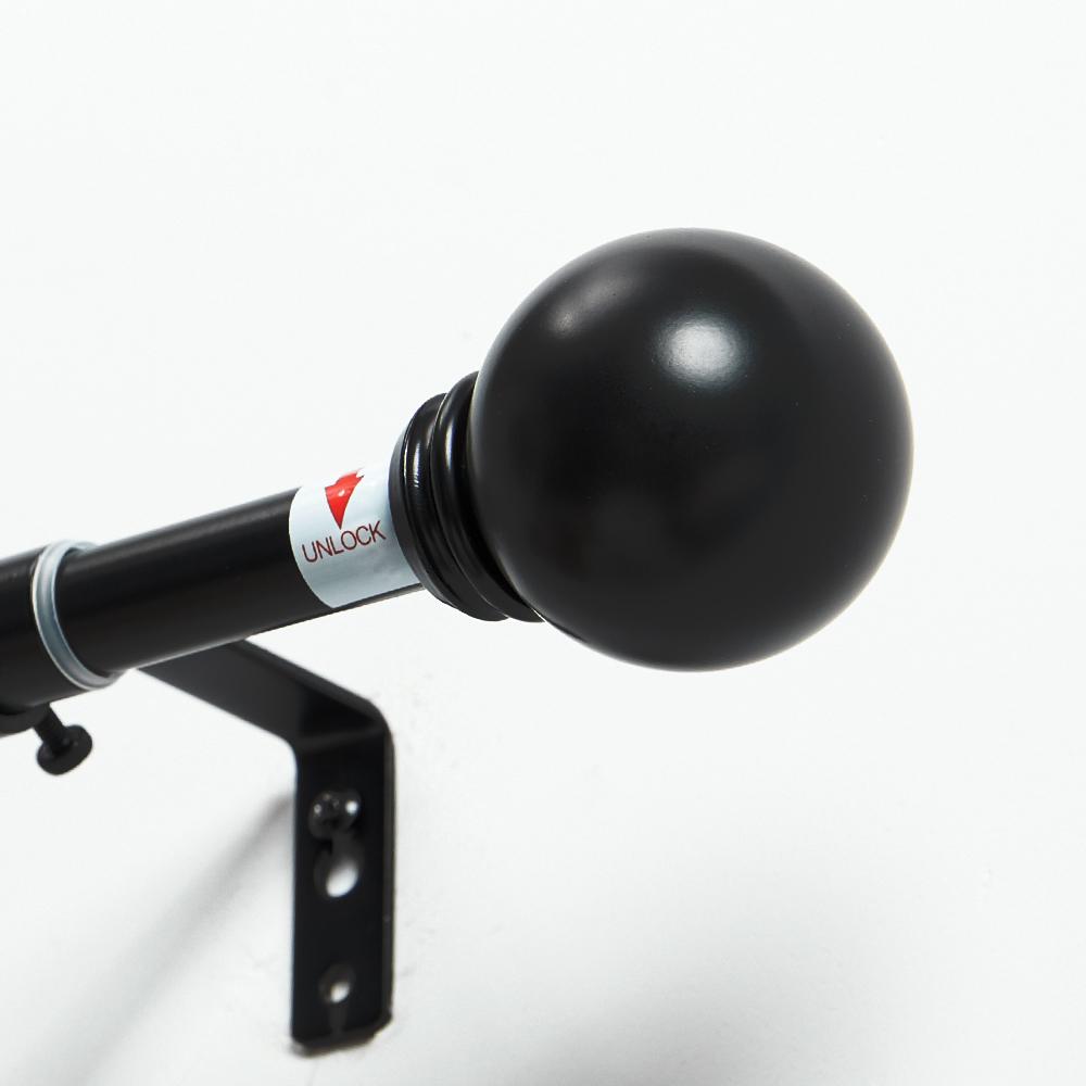 Deconovo Adjustable Heavy Duty Curtain Rod - Telescopic for Bedroom/Living Room, Easy Install (3/4" Steel, Brackets & Finials, Grommet/Tab) Deconovo Adjustable Heavy Duty Curtain Rod - Telescopic for Bedroom/Living Room, Easy Install (3/4" Steel, Brackets & Finials, Grommet/Tab)