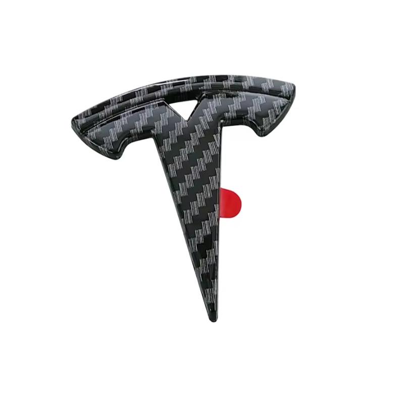 1PCS Car Styling Logo Steering Wheel Center Badge Logo Sticker Decal For Tesla Model 3 Mode S X Model Y Juniper Roadster SpaceX