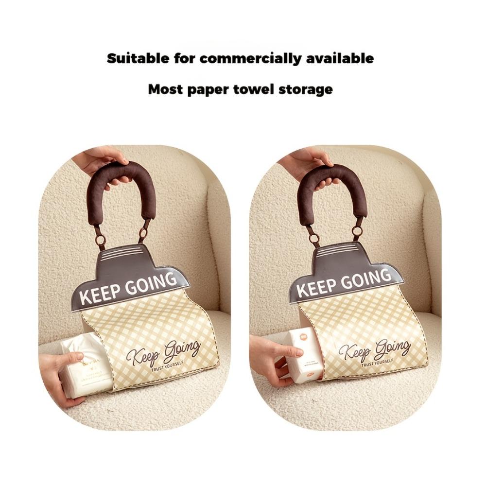 Creative Wall-Mounted Tissue Box, Soft Tissue Storage Bag for Both Bedroom and Kitchen, Fun Hanging Tissue Box.