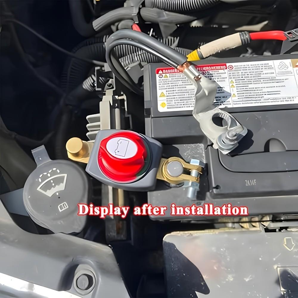 Top Mount Battery Disconnect Switch, Third Generation, Design, Suitable for Trucks, Boats, Rvs, Negative Terminal Control