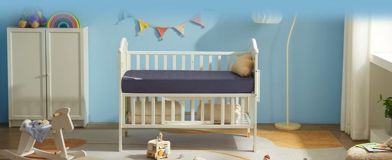 【BEDLORE】Waterproof Crib Mattress Protector 2-Pack, Soft & Breathable Crib Mattress Pad, Noiseless & Machine Washable Toddler Mattress Cover for Standard Baby Crib (52" x 28")