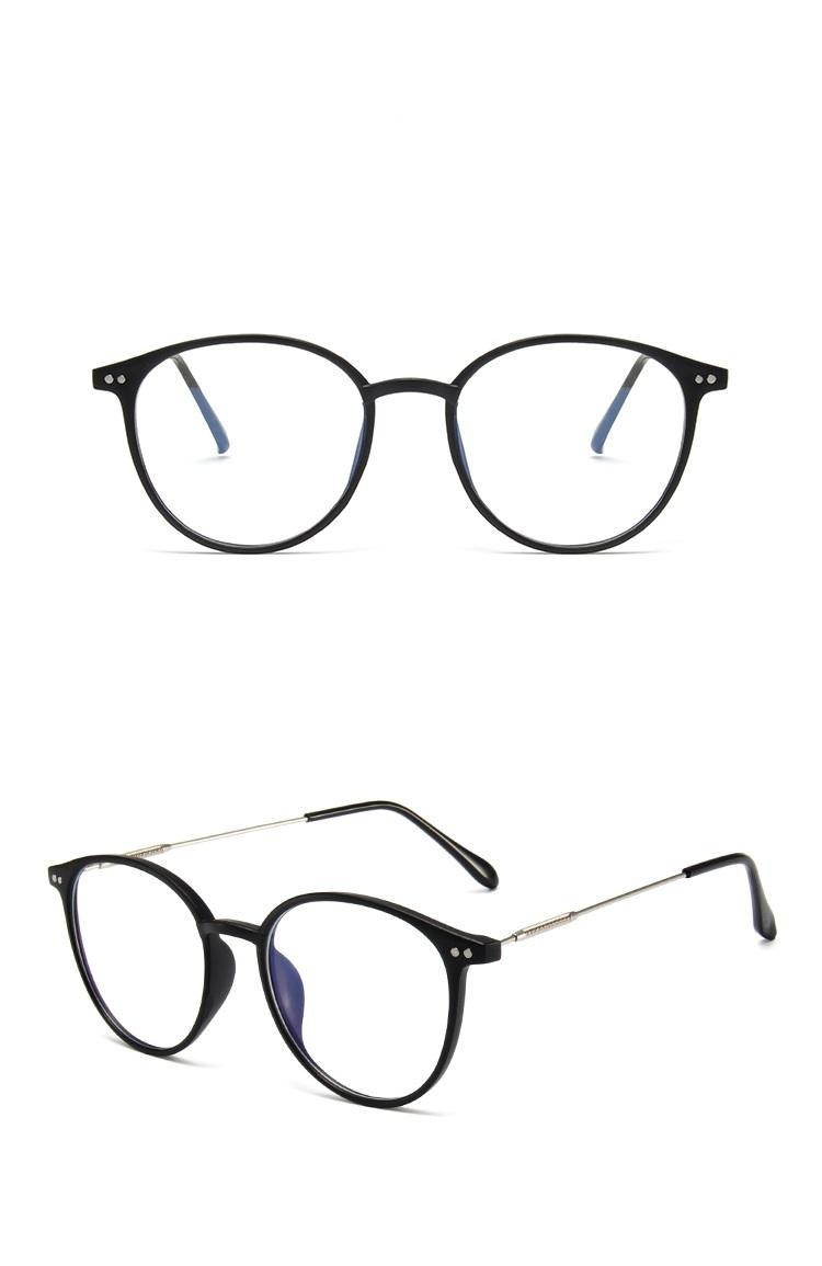 Men And Women Round Anti Blue Glasses Computer Frame Optical Lenses New Arrival 2023