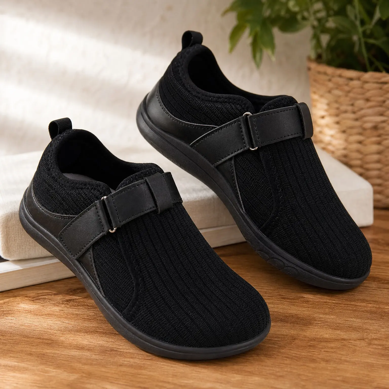 Women's Wide Width Walking Shoes Adjustable Diabetic Edema Neuropathy Nursing Sneakers Breathable Zero Drop BarefootGift
