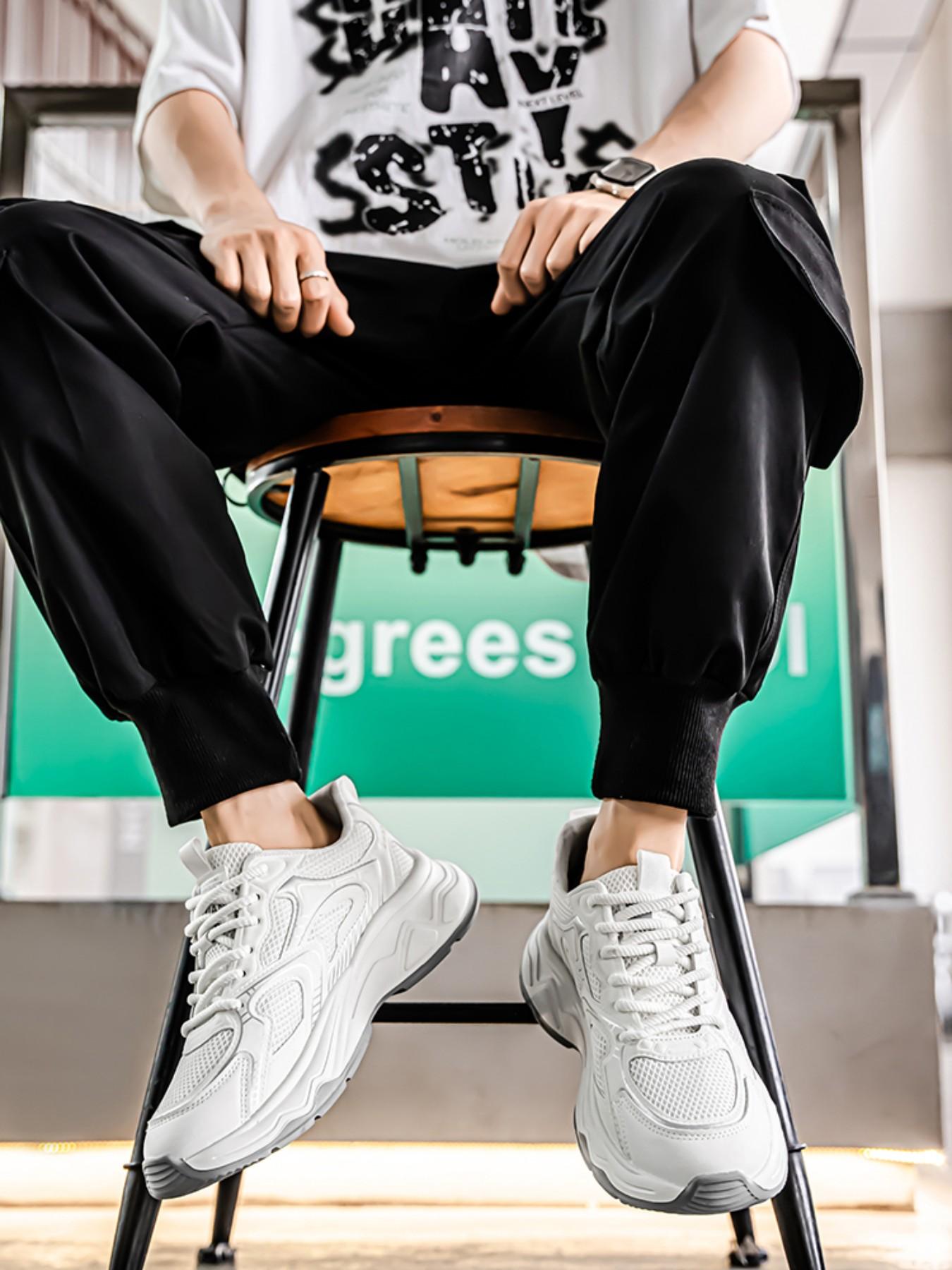 Men's Vintage Retro Height-Increasing Casual Sports Shoes, Breathable Soft Sole Anti-Slip, Couple Running Shoes, Size 39-44, Spring Summer 2026