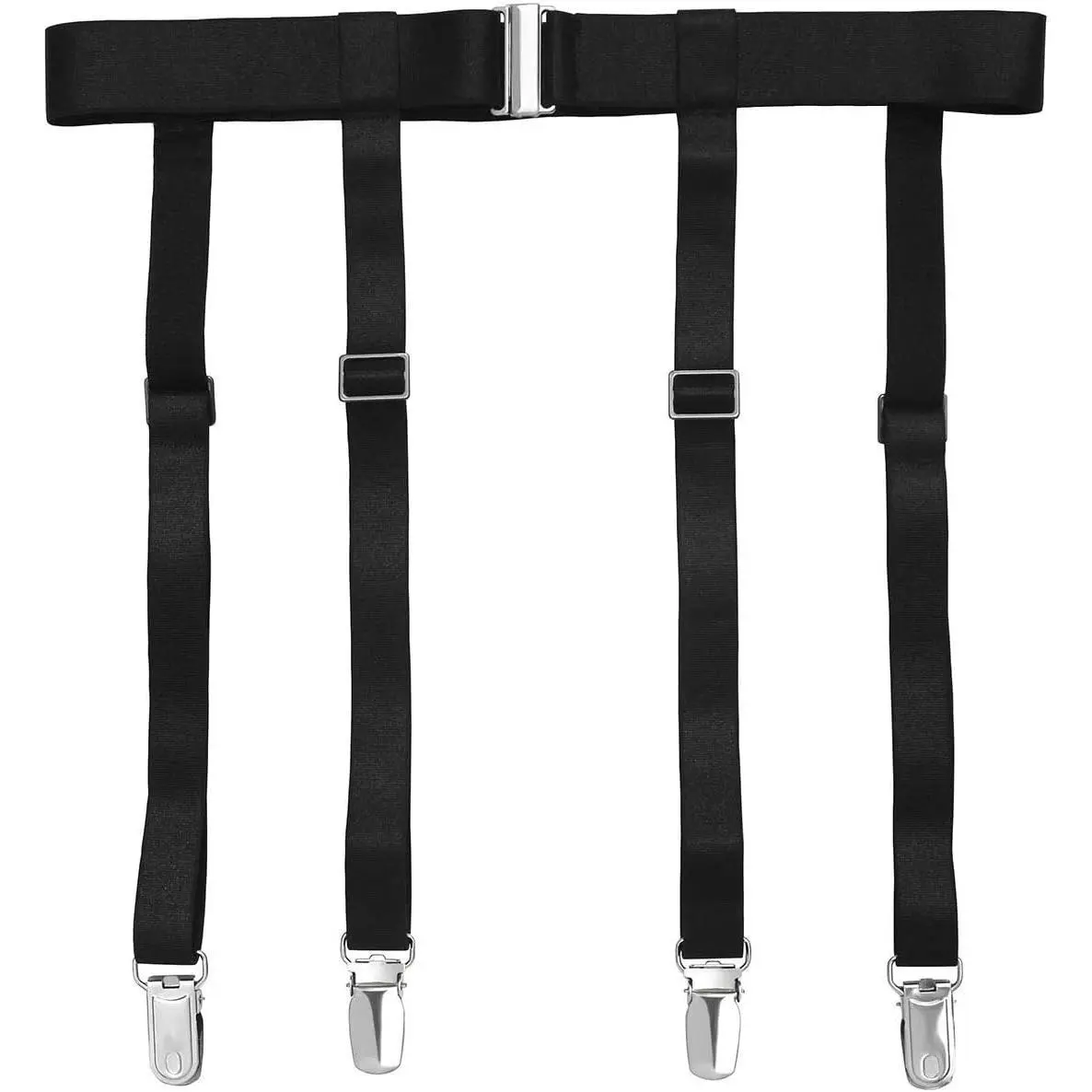 Women's Sexy Garter Belt Suspender for Thigh High Stockings with 4/6 Metal ClipsGift