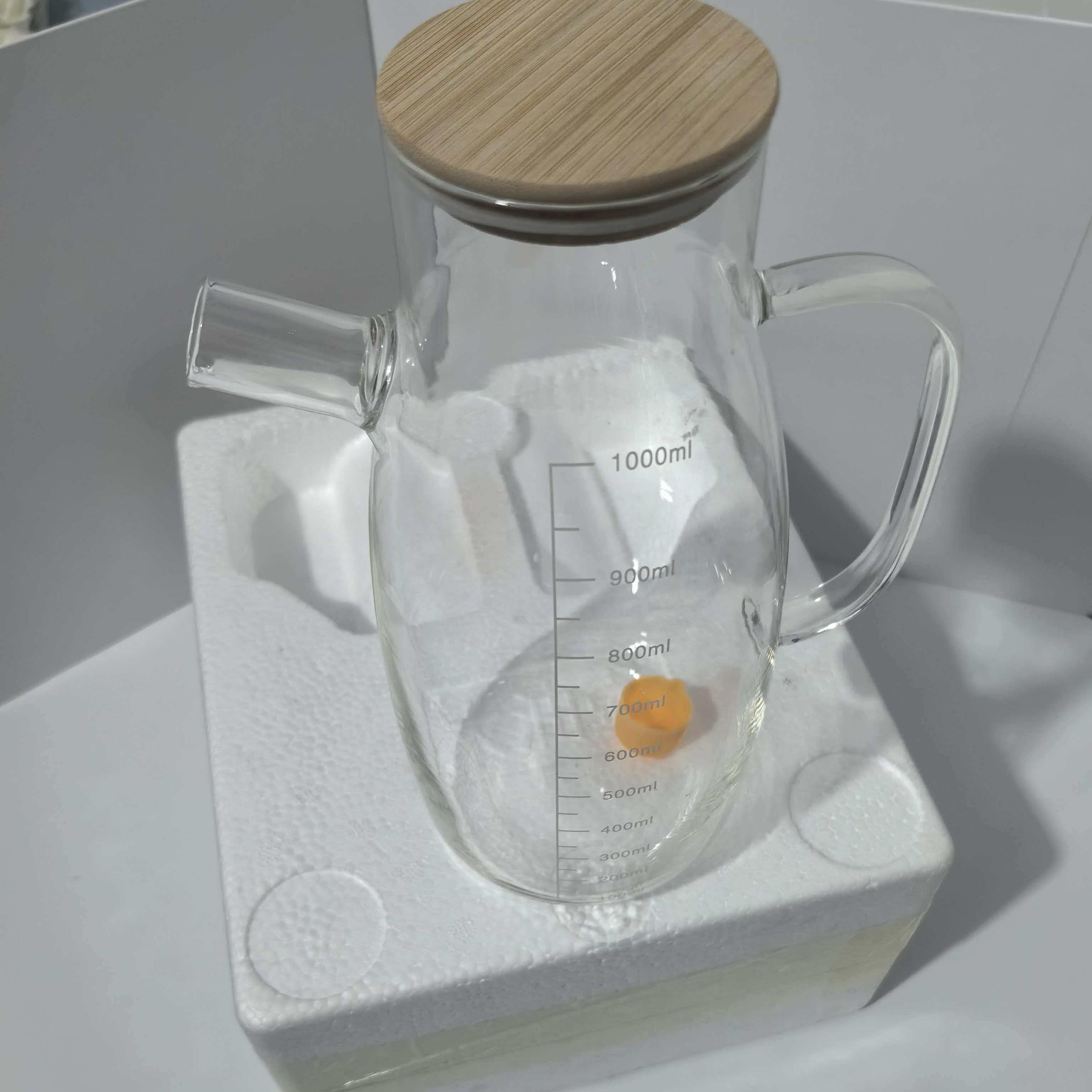 2pcs High Borosilicate Glass Multi-Functional Kitchen Condiment Bottles, Large Capacity Soy Sauce Vinegar Oil Bottle, Durable & Elegant Design