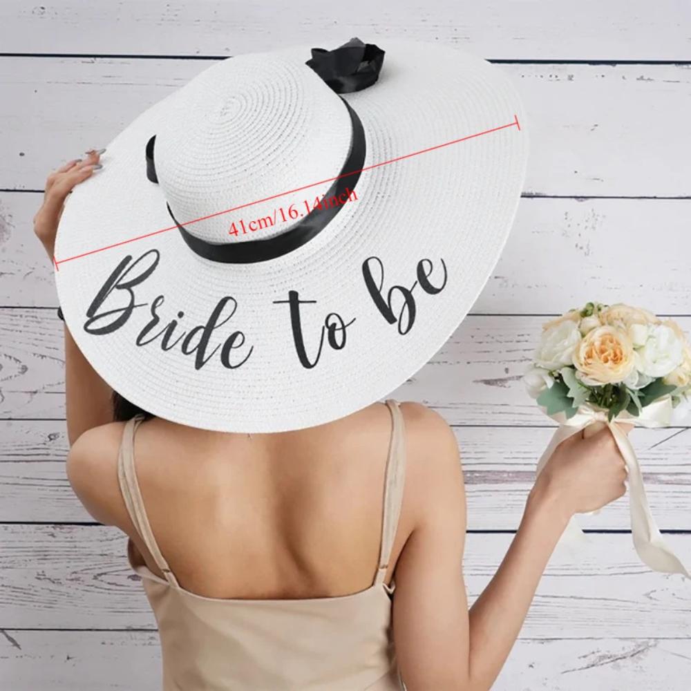 Bride To Be Future Mrs Floppy Sun Hat Bachelorette Hen Party Bridal Shower Beach Pool Wedding Honeymoon Gift Vacation Accessory