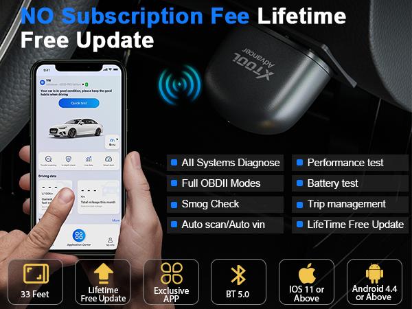 XTOOL AD20 Pro AI-Powered OBD2 Scanner | All System Diagnostics | Performance Test & Smog Check | Oil/Battery/EPB Reset | Lifetime Free Updates
