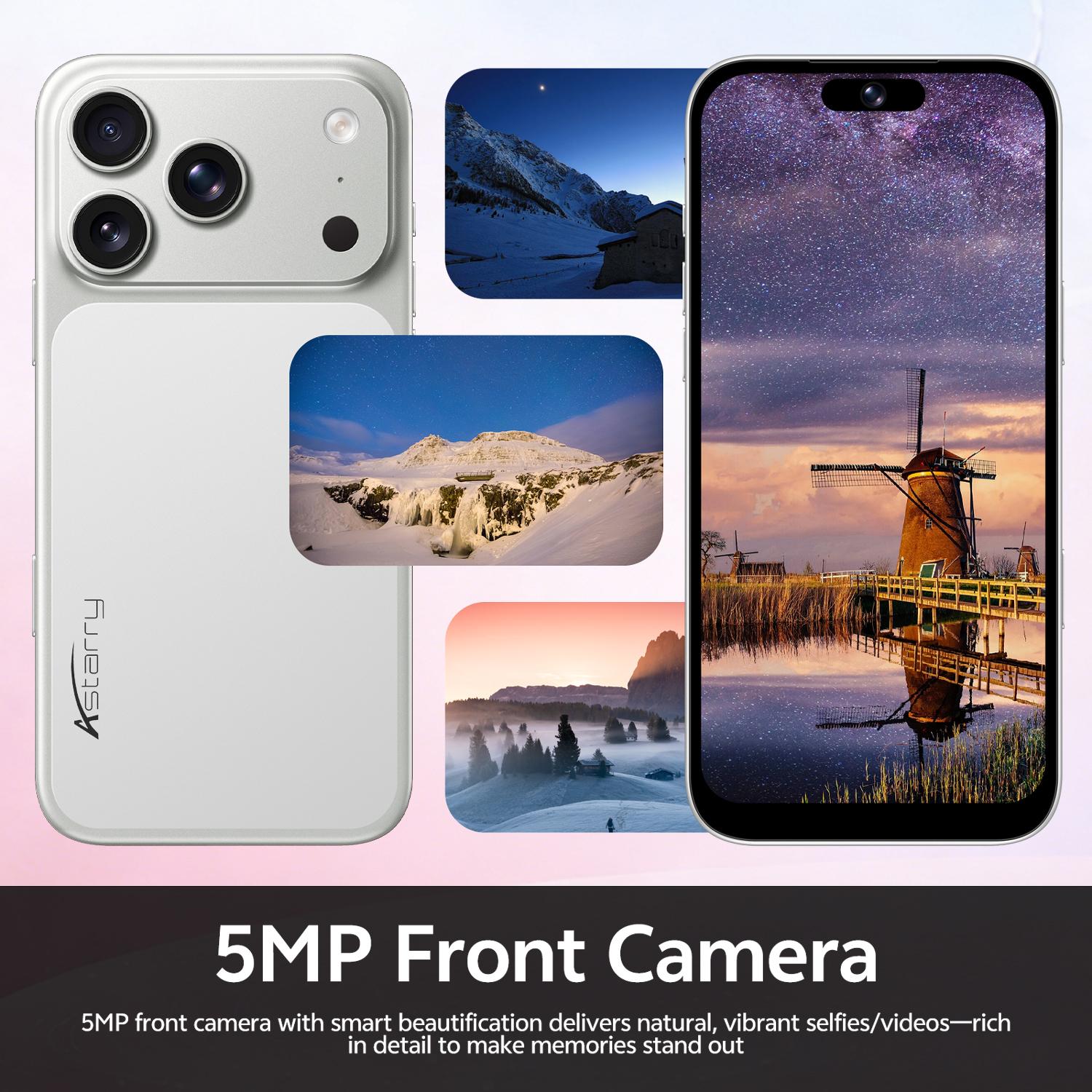 Astarry 17 Pro Max Smartphone, 3gb+32GB RAM, 6.75-Inch Screen, Quad-Core Processor, 4100mah Battery, Android 12.0 Os, 4g Full Network, Large Screen Smartphone