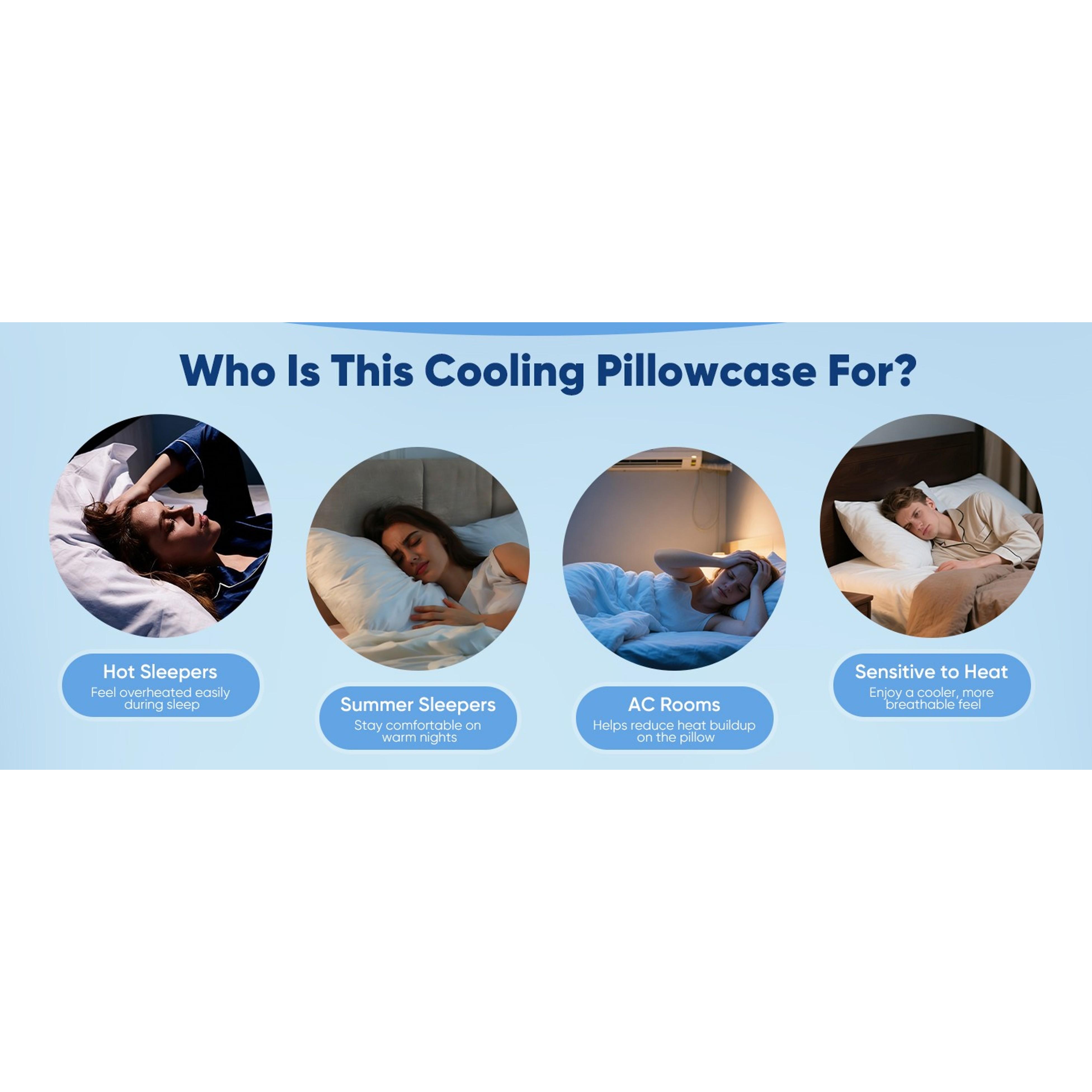 Cooling Pillow Cases for Hot Sleepers Queen Size 2 Pack, Grey | Arc-Chill 3.0 Cooling Tech(Q-Max>0.5), Breathable&Stretchy Fabric, Softer Than Silk, Zipper, suitable for Night Sweats Cooling Pillow Cases for Hot Sleepers Queen Size 2 Pack, Grey | Arc-Chill 3.0 Cooling Tech(Q-Max>0.5), Breathable&Stretchy Fabric, Softer Than Silk, Zipper, suitable for Night Sweats