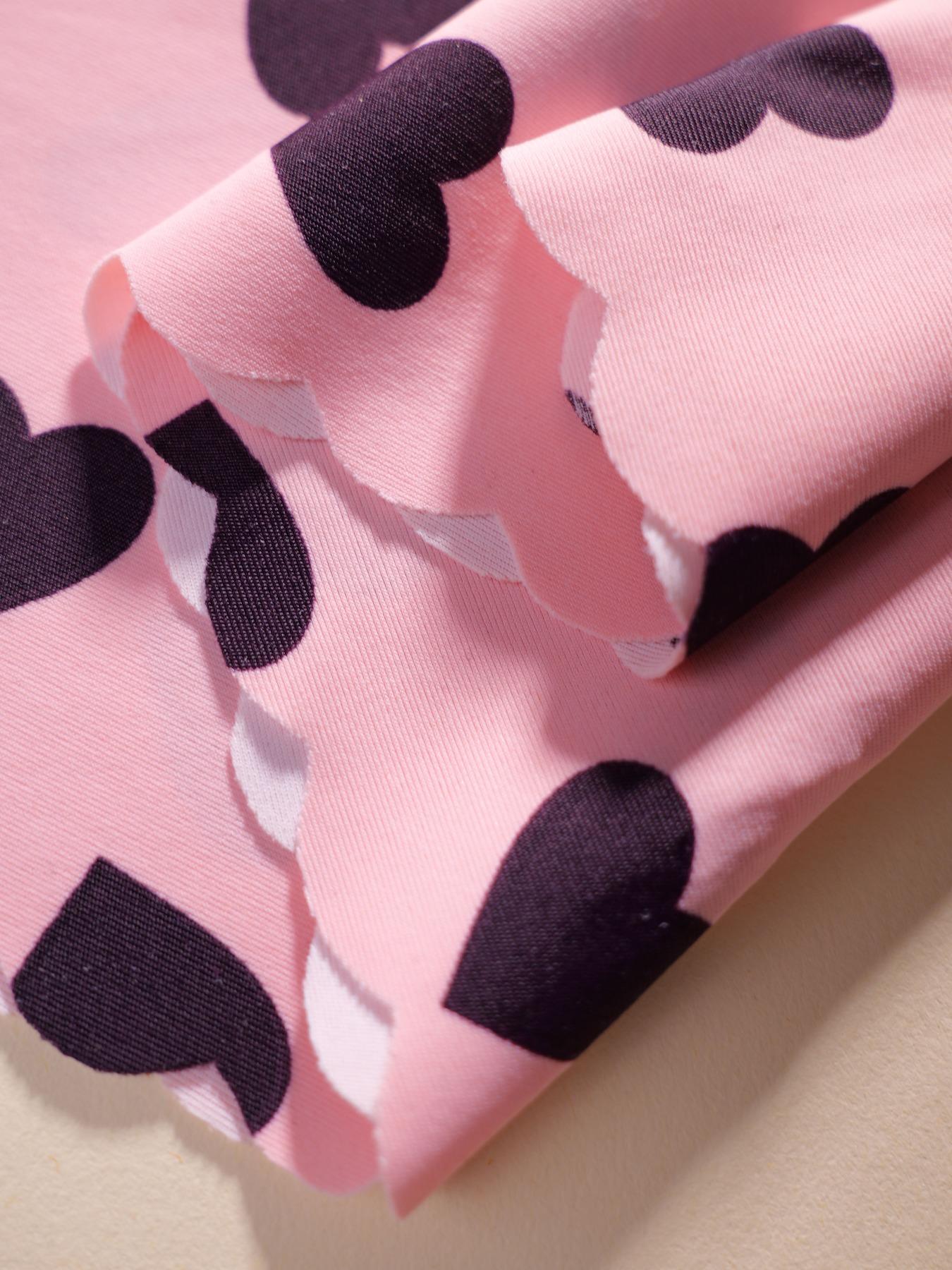 Women's Heart Pattern Panties, Fitted & Plain Design, Breathable Lightweight Comfort Underwear, All-Season Wear, Ideal for Daily Use, Breathable Knicker