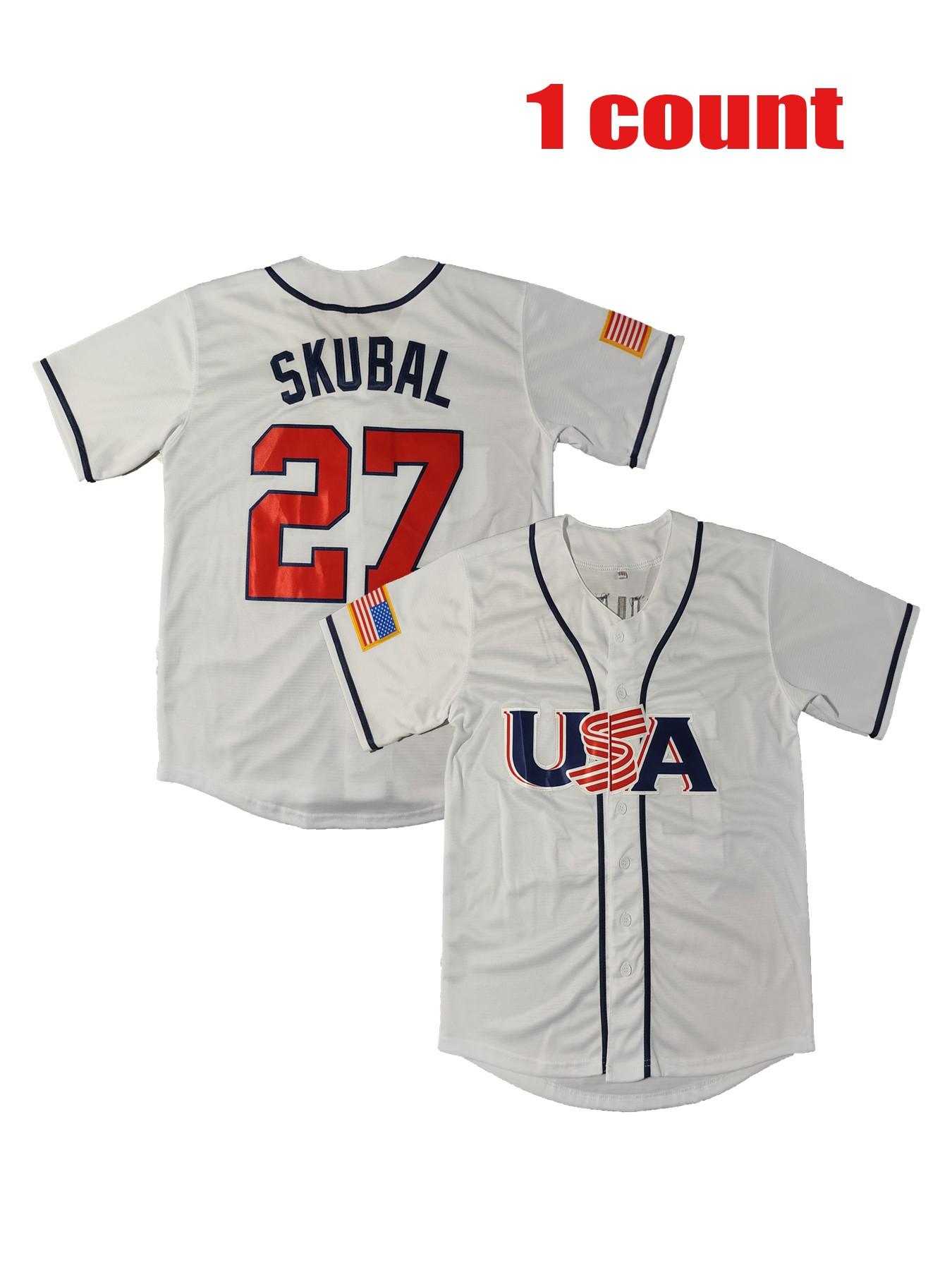 Baseball Jersey World Series Usa Number 99 Embroidered, Casual Loose-Fit Quick-Dry Sports Shirt, Outdoor Activity Apparel