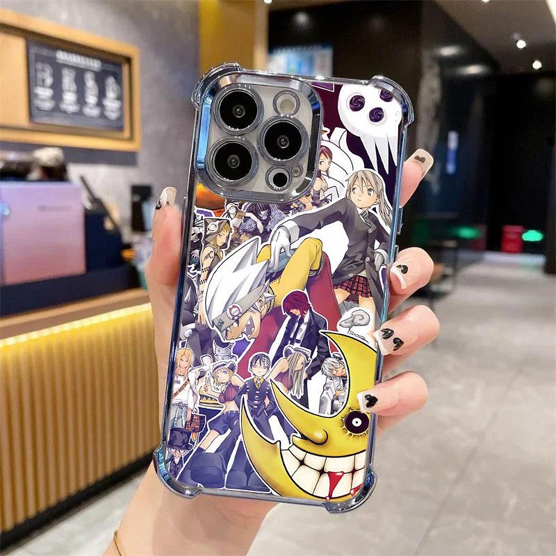 Soul Eater Phone Case Evans Crona Maka Albam Black Star Tsubaki Death the Kid Manga Anime, Anime Vintage Special Cover for iPhone 11 12 13 14 15 16 17 Pro Max Plus Air #IP+SE1