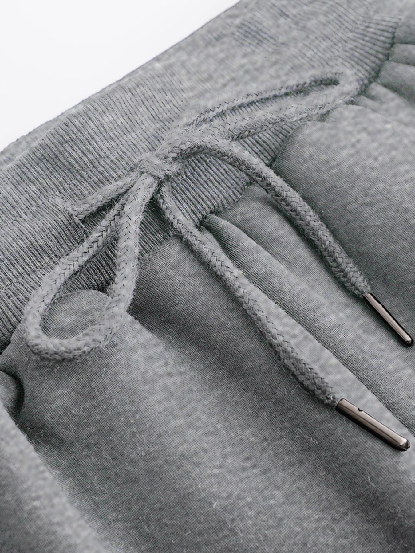 Women's Casual Hooded Pullover Sweatshirt Set, Thick Fleece Lined, Loose-Fit Jogger Pants, Fall & Winter, Two-Piece Tracksuit