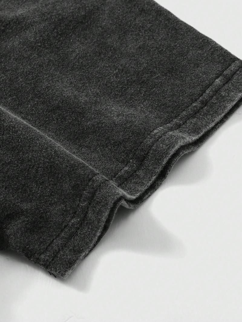 Vintage Treaty Oak Revival Western Cotton T-Shirt, Graphic Denim Pattern, Casual Comfortable Fit, Men's & Women's Fall Winter Top