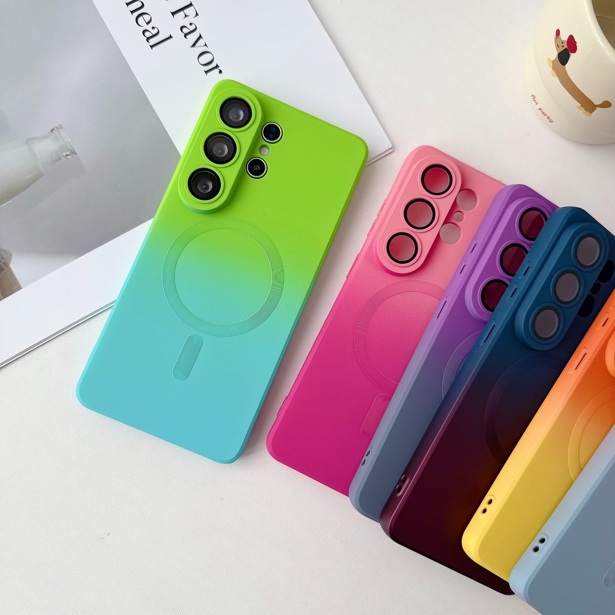 Gradient Liquid Phone Case for Samsung Galaxy S26/s25/s24, Shockproof Thin Protective Cover, Unisex Gift Idea