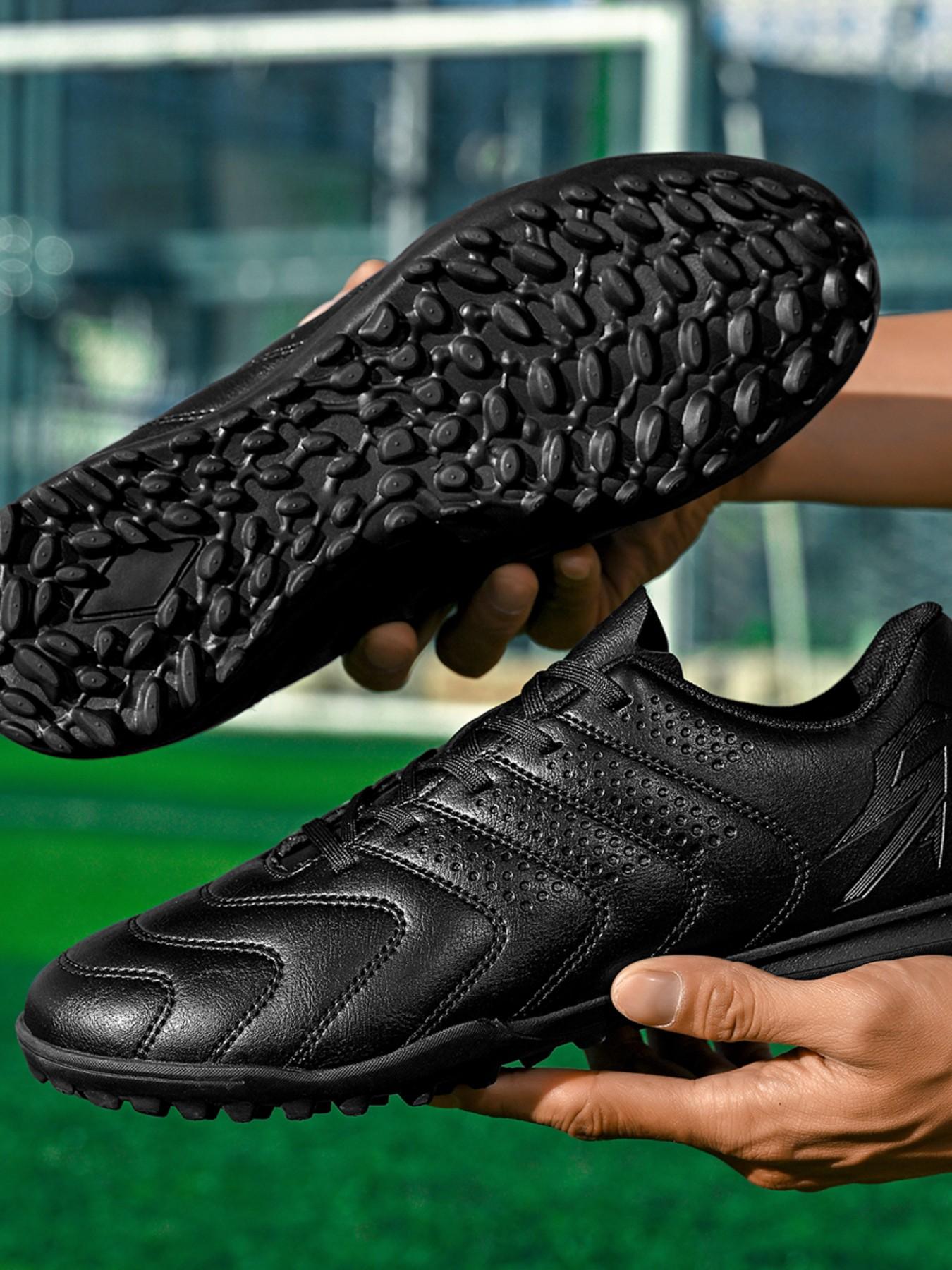 Men's Football Shoes TF Studs, Outdoor Sport Sneakers, Durable Anti-Slip, Superior Grip, Ankle Protection, All Seasons, Sports Lovers Essential