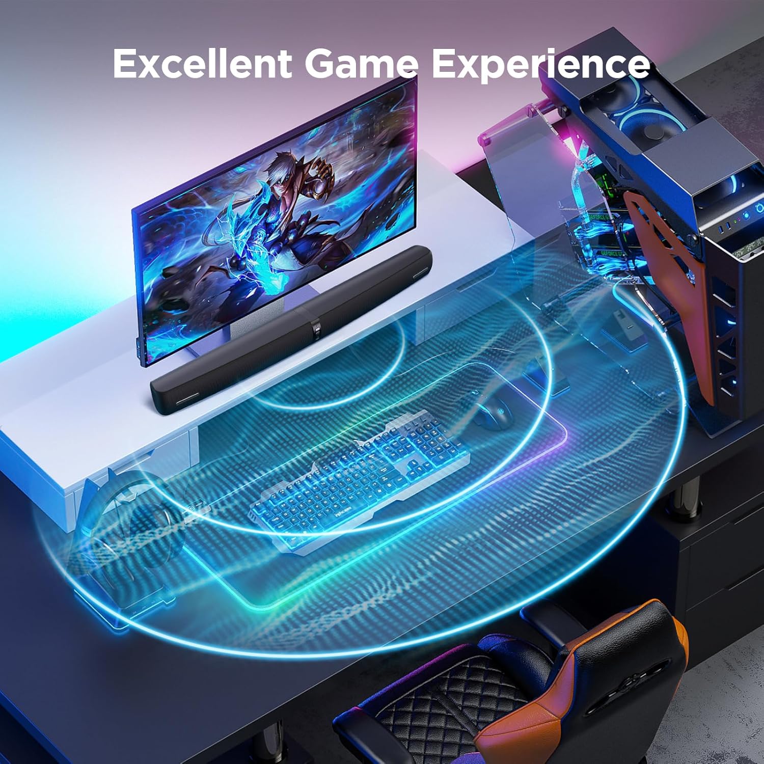 Sound Bar for TV,90W Soundbar with /ARC/Optical/AUX Connect, Auto Volume Boost, 3 Customizable Equalizer Modes, 2 in 1 Detachable Soundbar for TV/PC/Gaming/Projectors Sound Bar for TV,90W Soundbar with /ARC/Optical/AUX Connect, Auto Volume Boost, 3 Customizable Equalizer Modes, 2 in 1 Detachable Soundbar for TV/PC/Gaming/Projectors