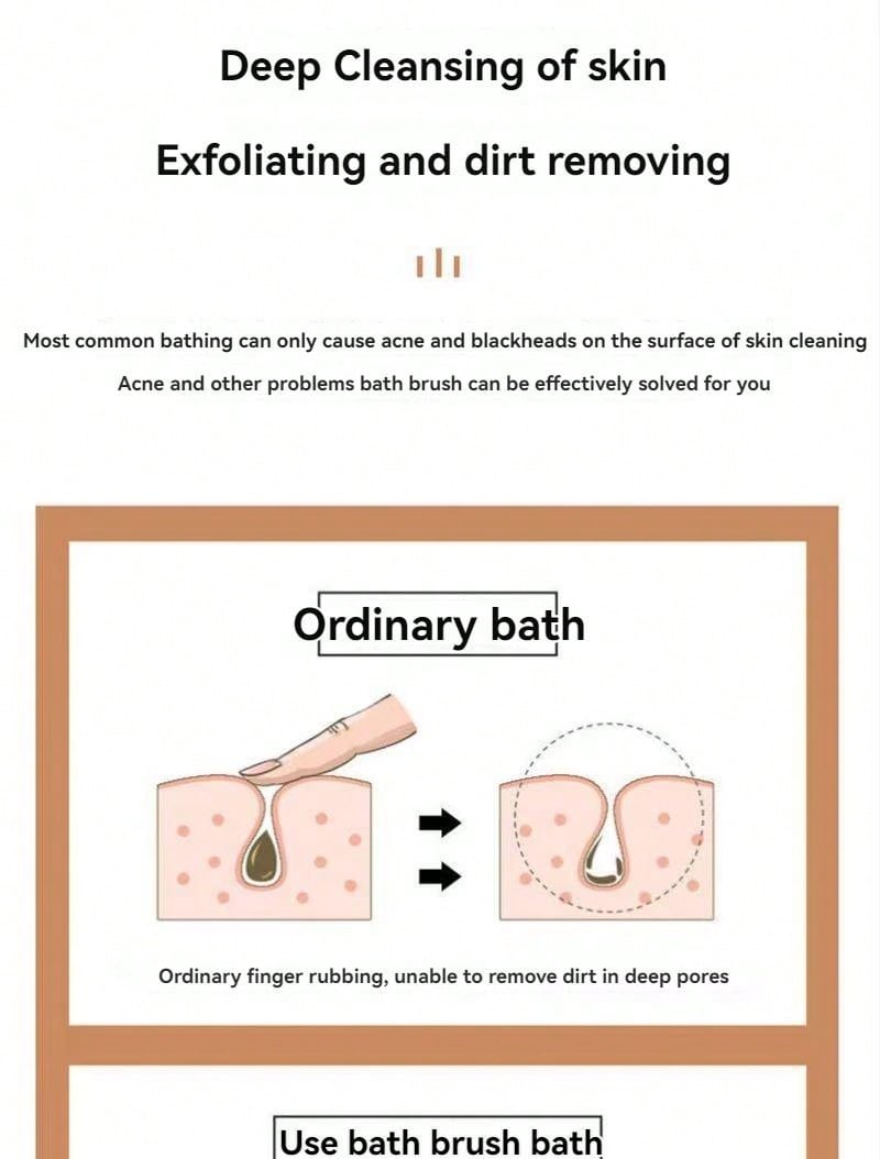 Multifunctional Pig Hair Handheld Brush, Oval Reeds Bristle Brush, Bath Brush, Shower Brush, Laundry Brush, Essential Cleaning Tool