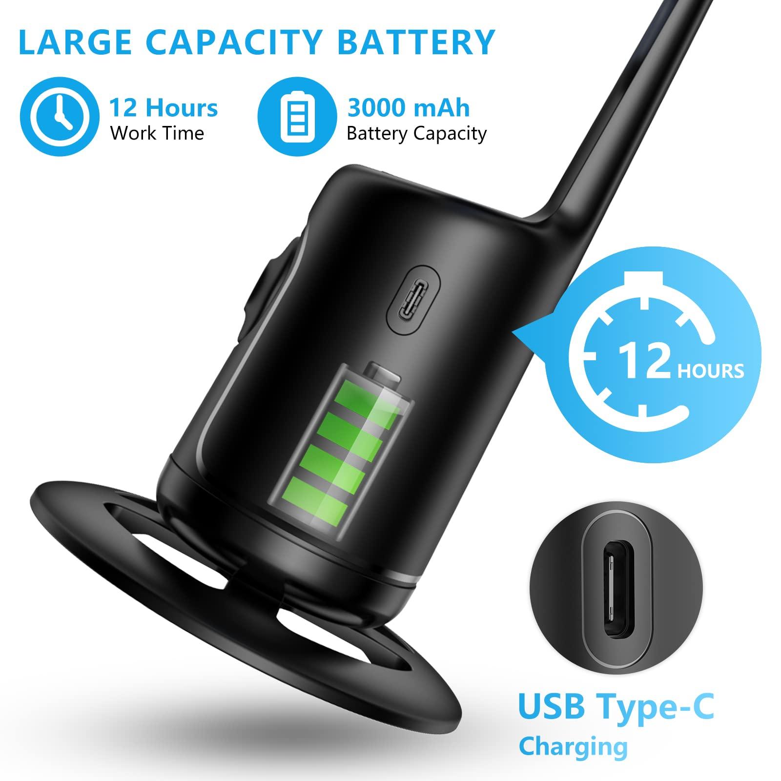 360 °   Rotating Automatic Face Tracking Cell Phone Holder Tripod, Standing Sitting Two Height Adjustable, Smart Shooting Camera Holder for Vlog Video Live Streaming, Rechargeable Battery Accessories Selfie Clip Remote Cellphone Photography Smartphone Bla
