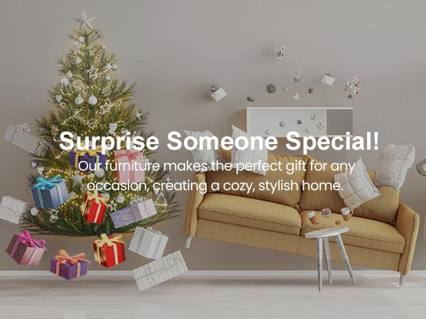 RoyalCraft Fluted Nightstand with 2 Drawers, Modern Wooden Sofa Table with Storage for Small Spaces, Tall End Table for Bedroom,Living Room, Couch Coffee Table