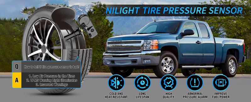 Nilight TPMS Sensor Compatible with 2007 2008 2009 2010 2011 2012 2013 Chevrolet GMC Buick Cadillac 2007-2010 Hummer Pontiac Saturn SAAB Suzuki 315Mhz Tire Pressure Monitoring Sensor dealsforyoudays
