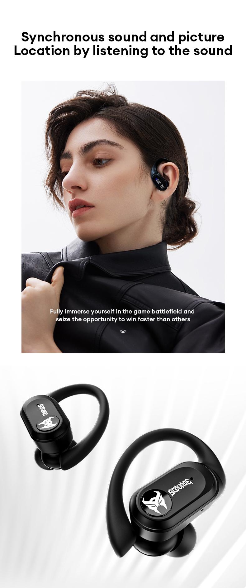 Transformers T26 Pro HIFI Sound Quality Bluetooth Earphones Dual Microphone ENC Noise Reduction Easy To Carry Fit Ear Design Comfortable To Wear