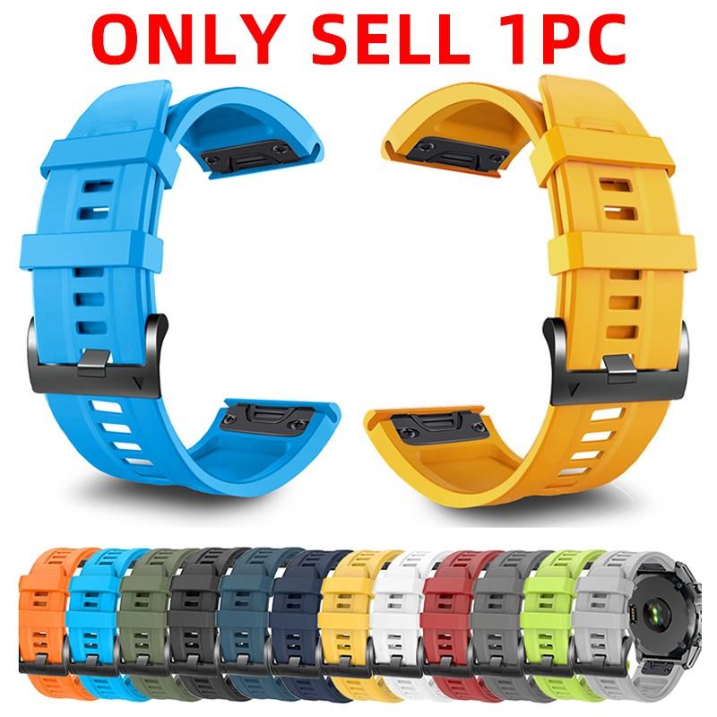 22/26mm quick installation strap, compatible Garmin tactix 8 47/51mm/Descent G2/Mk3i 51mm/Fenix 8 51/47mm/7X/7Pro/6X/6pro/5X/5plus， Soft silicone sports strap compatible with quatix 5/6/7/Epix Pro 51mm/Tactix7 AMOLED/Enduro3 2/Forerunner 955 965