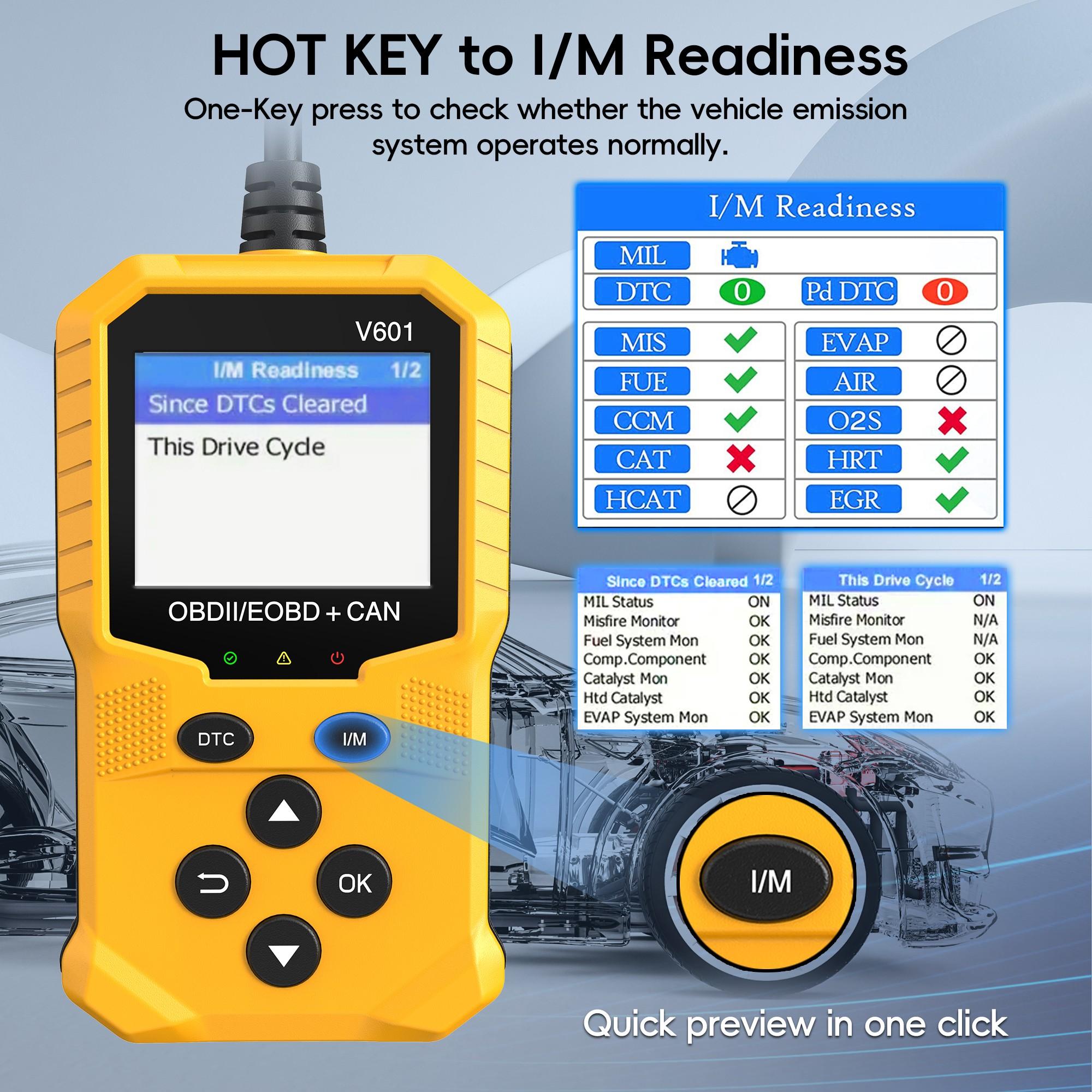 Obd2 Scanner - USB Powered Car Code Reader and Engine Diagnostic Tool, Compatible with All Obd Ii Vehicles, Fits Models Post 1996