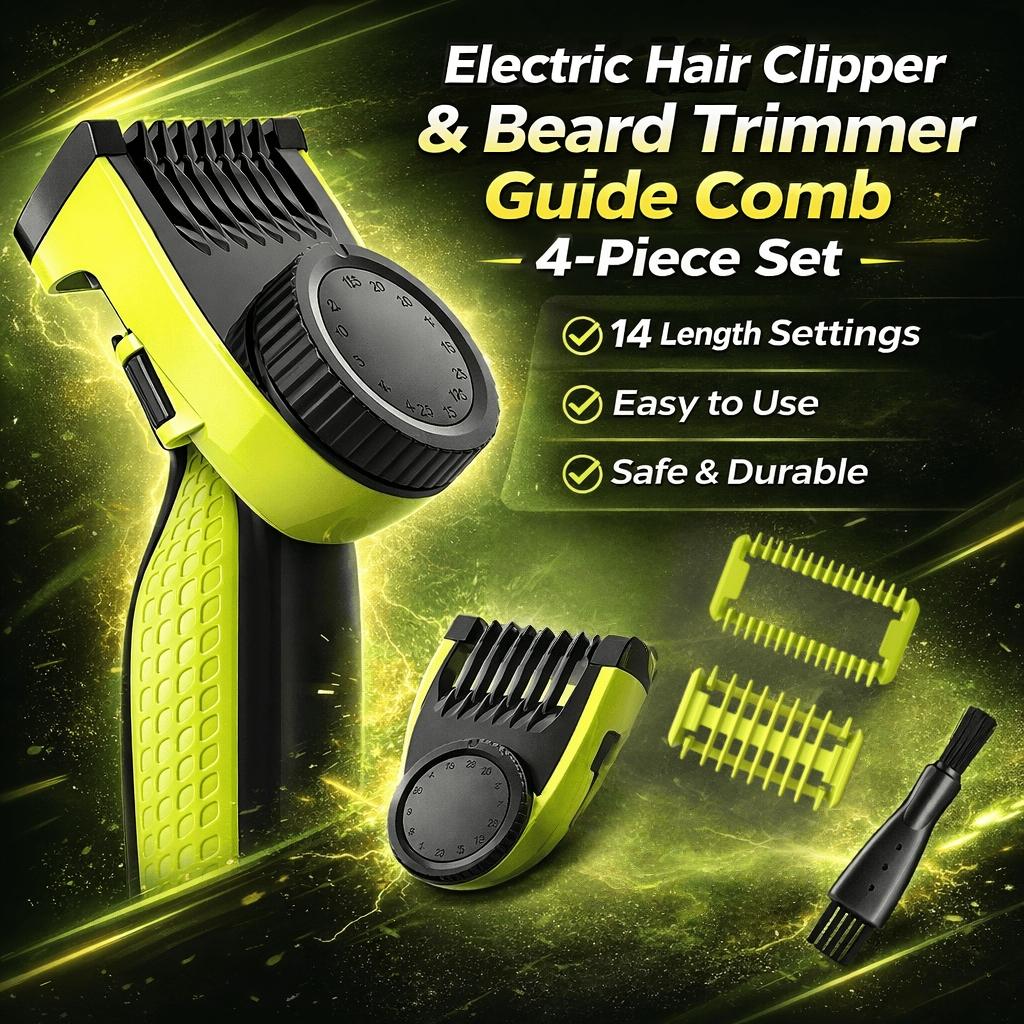 14-in-1 Comb Attachment for Philips One Blade OneBlade Replacement Blade Blades Trimming Attachments for QP2520 QP2530 QP2620 QP2630, 14 Length Settings From 0.4mm To 10mm